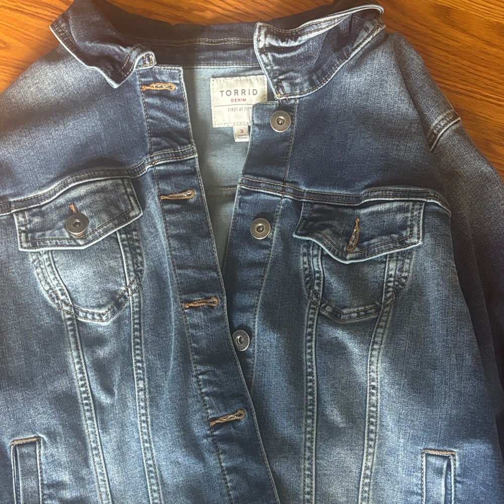 Torrid Dark Blue Denim Jacket